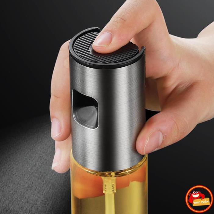 Bình Xịt Dầu Ăn Thủy Tinh,Dạng Phun Sương Dùng Cho : Nồi Chiên, Salad, Nón Nướng 100ml