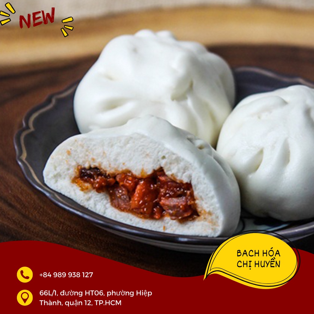 Bịch 4 Bánh Bao Nhân Xá Xíu Thọ Phát 280G