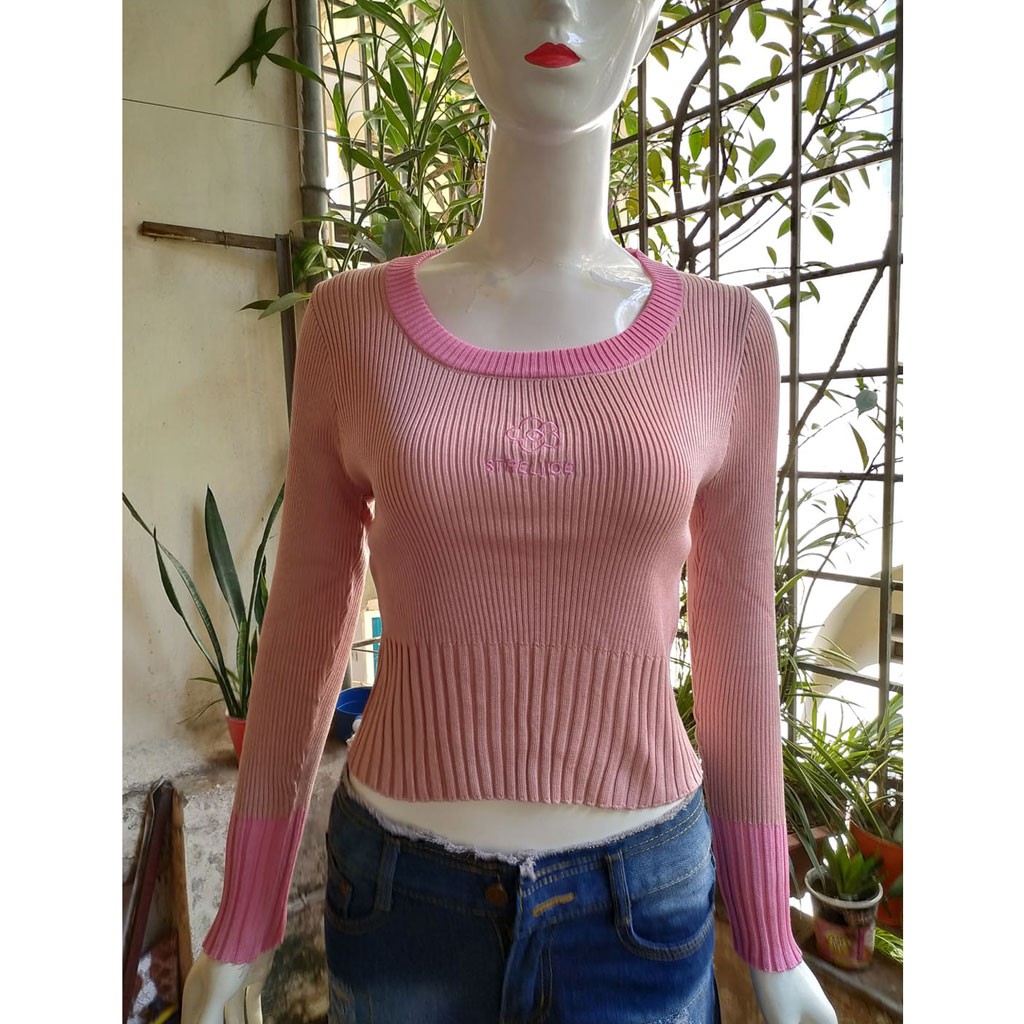 [ẢNH THẬT] Áo len Croptop nữ xinh xắn AL-205i