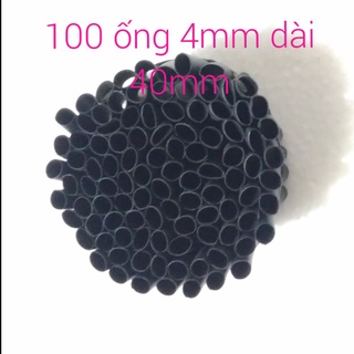 100 Ống gen co nhiệt phi 4mm dài 40mm cắt sẵn.