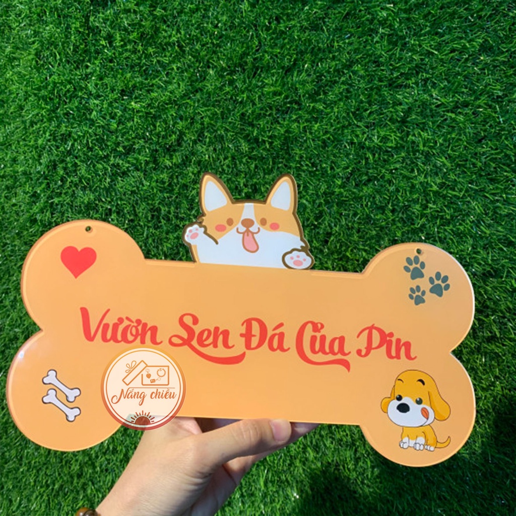 Bảng hiệu mica in thương hiệu shop - Free thiết kế - Mẫu bò sữa đáng yêu