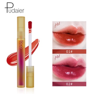 Son tint bóng Pudaier màu nhung lì lâu trôi 6 màu tùy chọn 30g