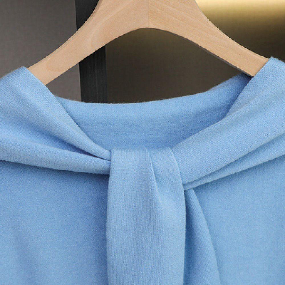 Khăn Choàng Cổ Dệt Kim Họa Tiết Kẻ Sọc Trắng Đen Đơn Giản Phong Cách Retro