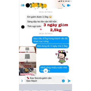 Kẹo Socola Giảm Cân Đan Mạch Date mới nhất