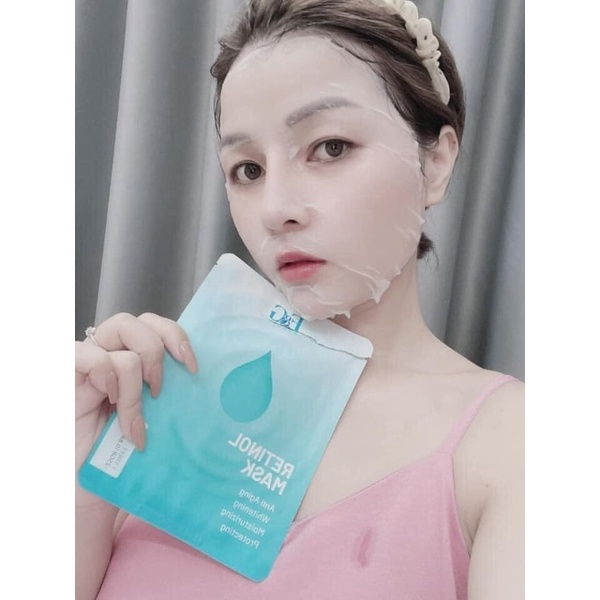 Combo 5 miếng mặt nạ giấy Retinol Mask E&G dưỡng da giảm mụn Retinol Mask E&G từ tinh chất thiên nhiên