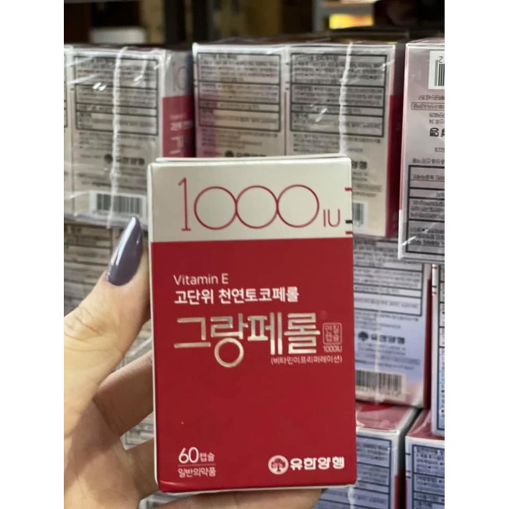 Viên uống Vitamin E 1000IU Hàn Quốc 60 viên - Chống lão hóa
