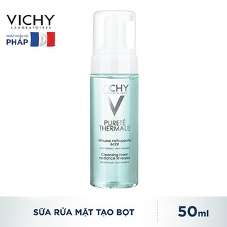 Sữa Rửa Mặt Tạo Bọt Dạng Mút Vichy Purete Thermale Cleansing Foam Radiance Revealer 50ml