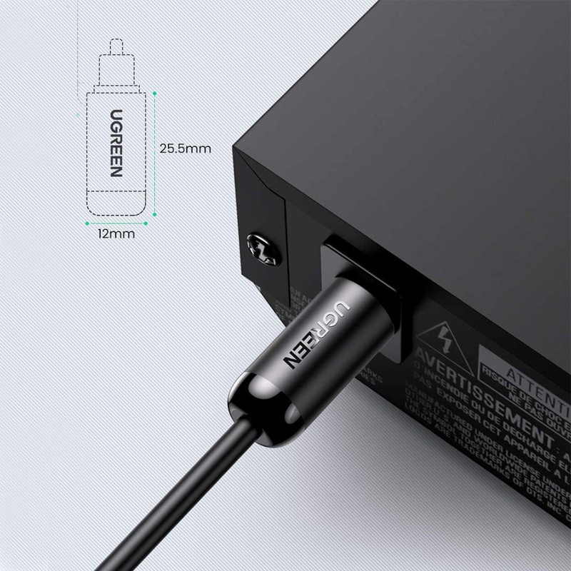 Dây Cáp Audio Quang Optical Toslink Dài 1M,1.5M, 2M, 3M Ugreen 70890. 70891. 70892. 70893_Hàng chính hãng
