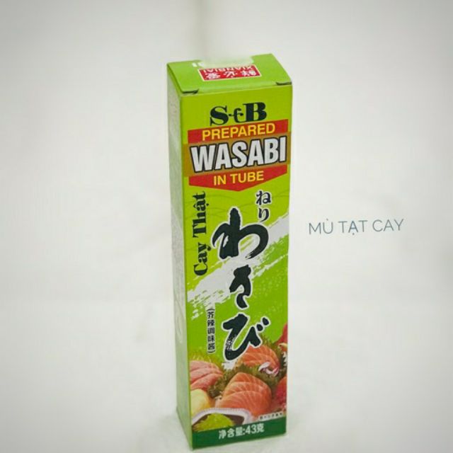 lọ mù tạt wasabi siêu cay nhập khẩu - mù tạt wasabi