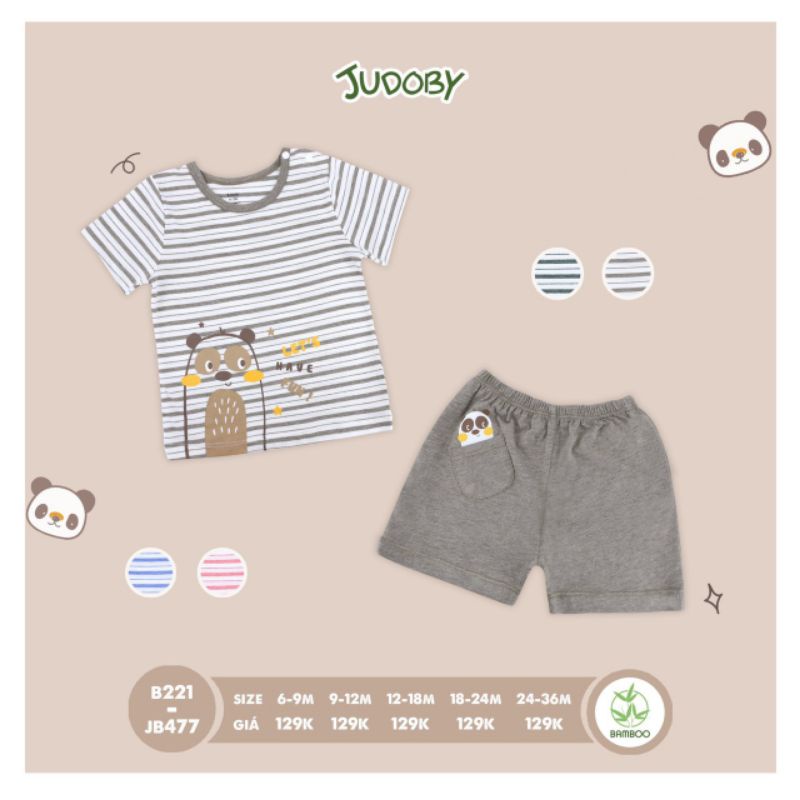 Bộ cộc cài vai Judoby JB477 6-36m
