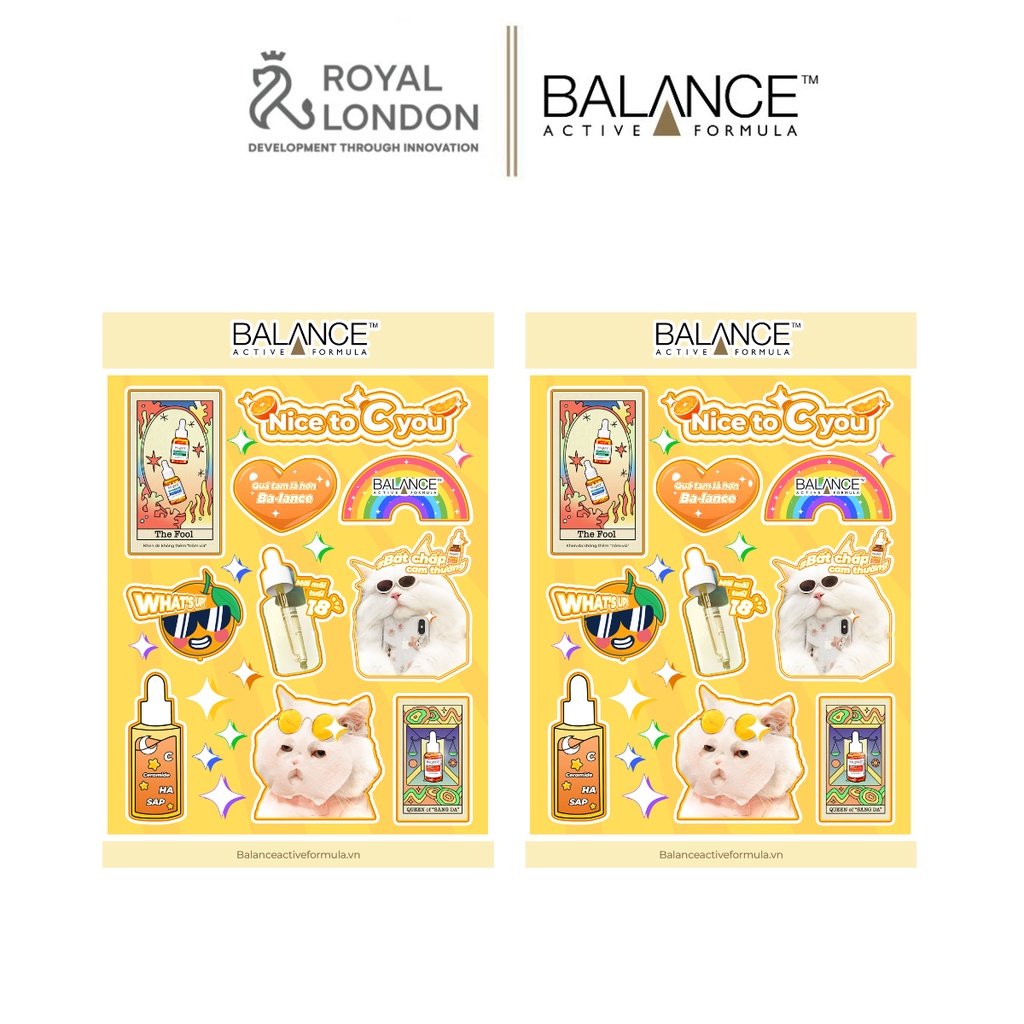 [QUÀ TẶNG KHÔNG BÁN] Sticker Balance Active Formula xinh xắn