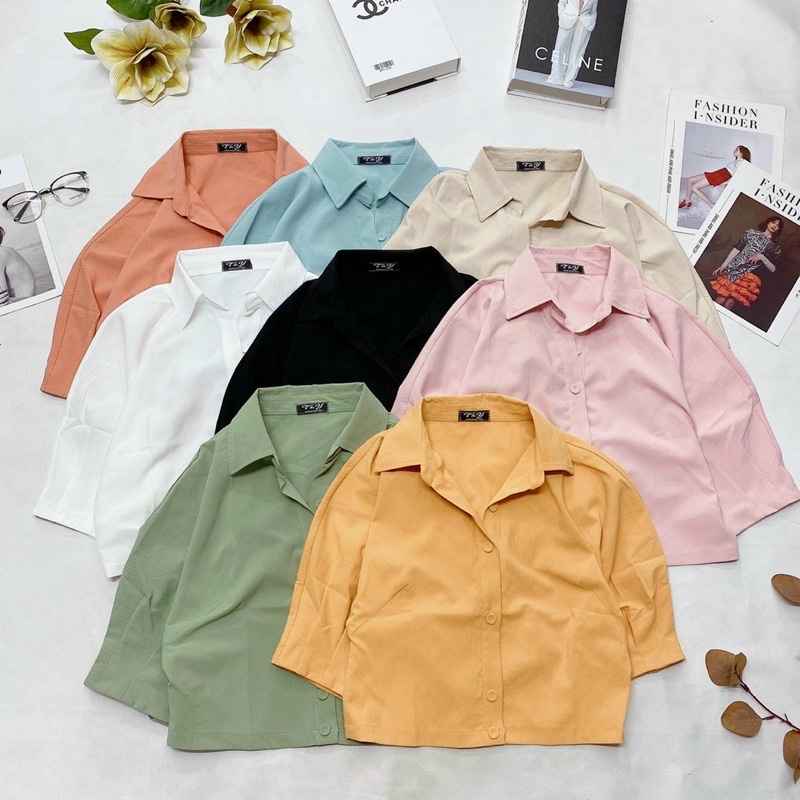 ÁO KIỂU THIẾT KẾ FORM NGẮN