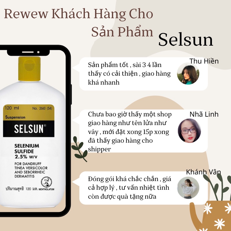DẦU GỘI GIẢM GÀU SELSUN CHÍNH HÃNG THÁI LAN CHAI LỚN 120ml