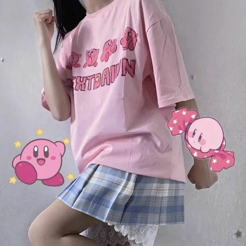 Áo Thun Tay Lỡ 100% Cotton Unisex Form Rộng Ulzzang Heo Cute