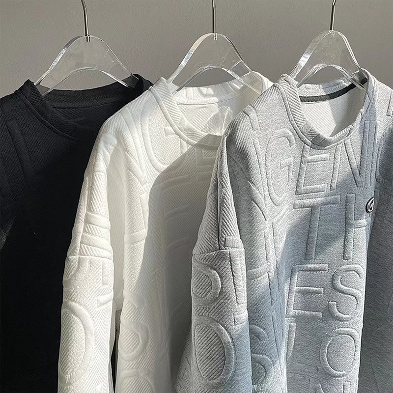 Áo Thun Nam Tay Ngắn Cổ Tròn In Chữ Đơn Giản Phong Cách Hàn Quốc Cho Unisex Bigsize áo phong form rộng cách hàn quốc cho fashion unisex