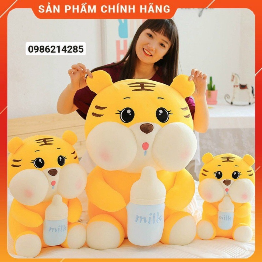 Gấu bông NuNa con Hổ bình sữa cao cấp đàn hồi nhún nhảy.bé hổ ôm bình sữa siêu mền sịn mịn đáng iu siêu ! 🌟🌟🌟
