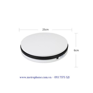 Bàn xoay chụp sản phẩm kích thước đường kính 25 cm