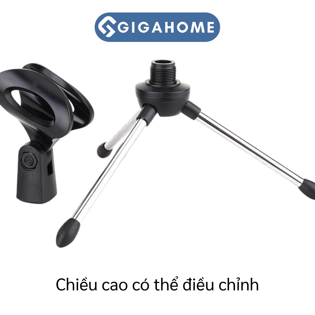 Chân Đế Đỡ Micro GIGAHOME 3 Chân Vũng Chắc, Livestream 9385