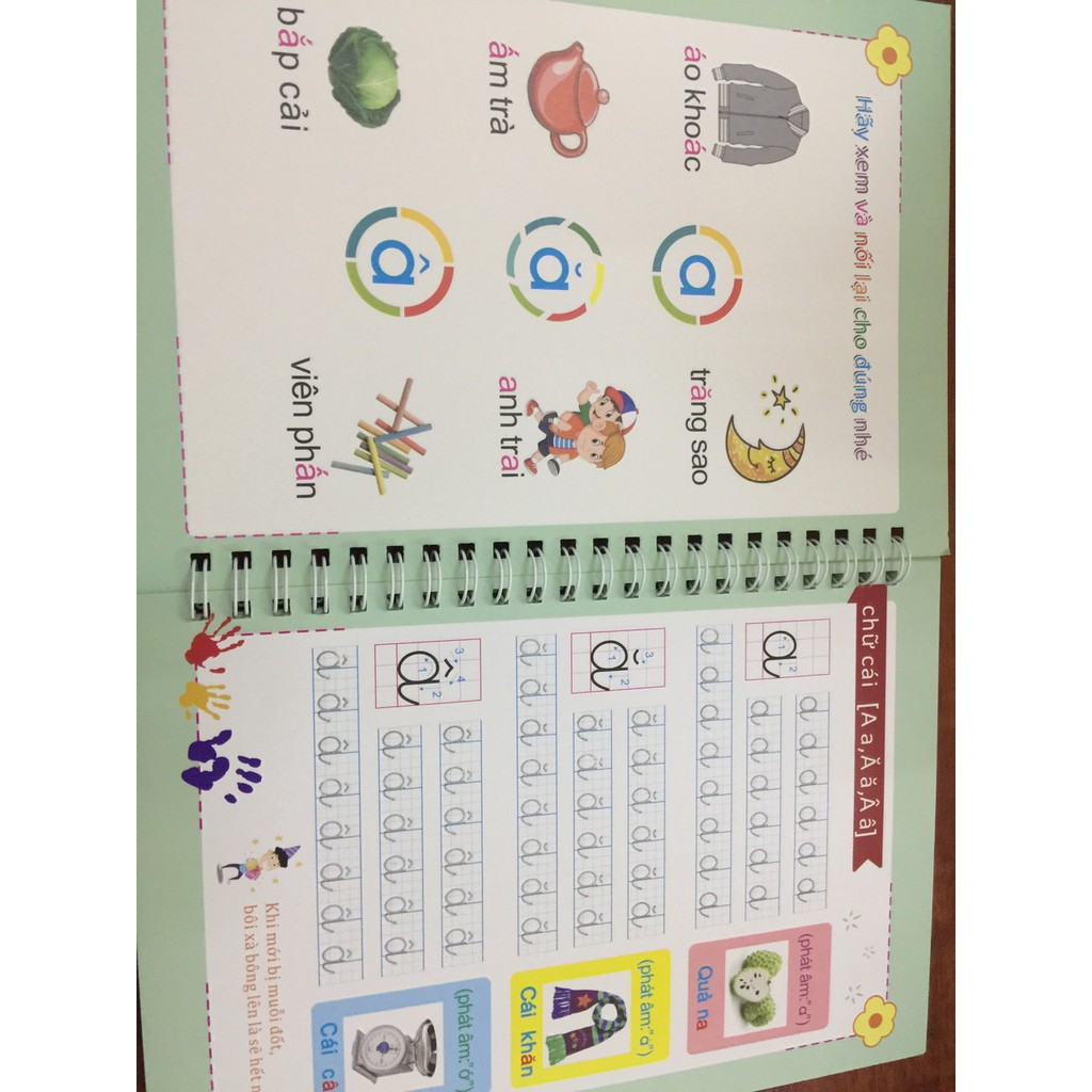 combo sổ tập viết chữ số đẹp( chữ nổi)