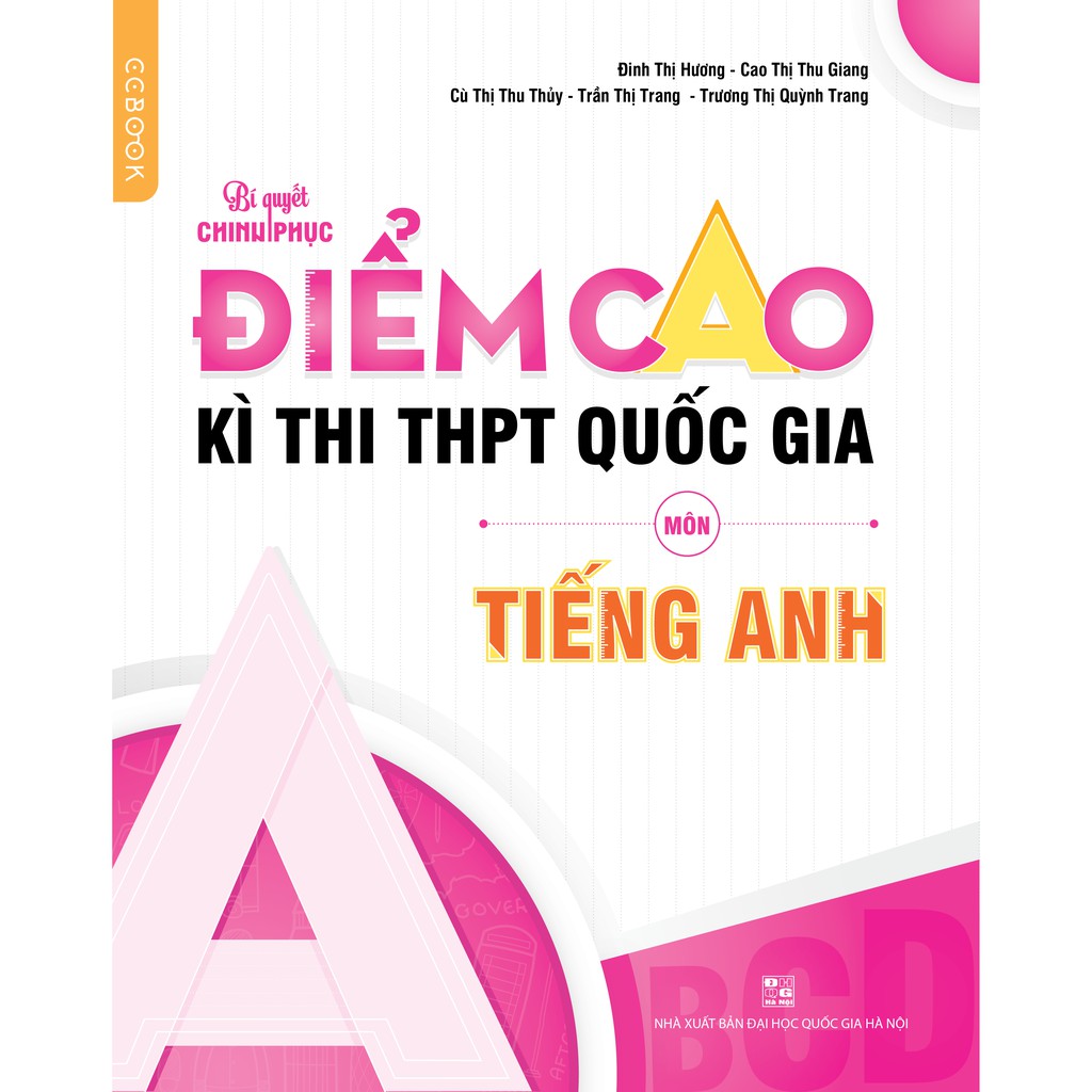 Sách - Bí quyết chinh phục điểm cao kì thi THPT Quốc gia môn Toán Tập 1, 2 - Tiếng Anh (3 cuốn)