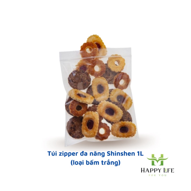 Túi zip đựng thực phẩm, túi zíp đựng thực phẩm Shinshen INOCHI tiêu chuẩn Nhật Bản (hộp 20 túi) - Happy Life 4U