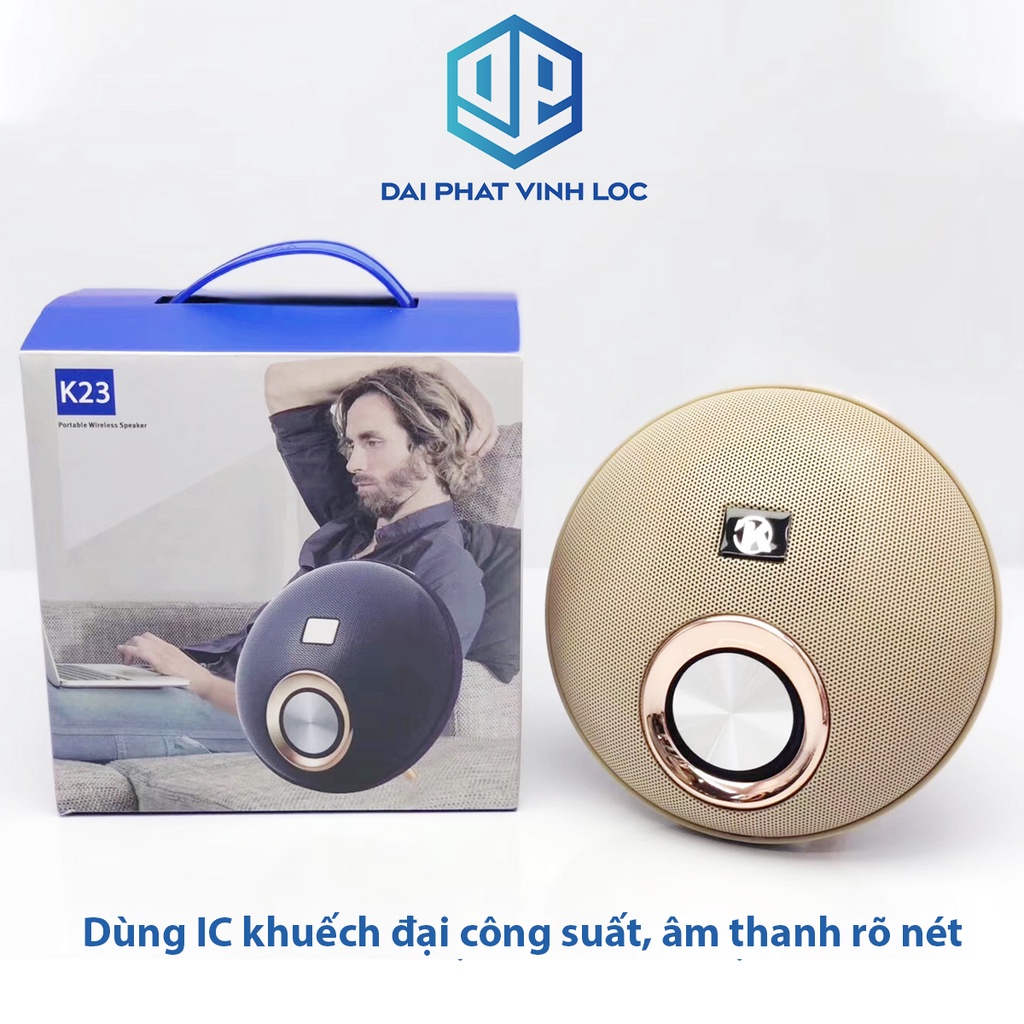 Loa Bluetooth mini DPVL-23 2021 công suất lớn bass căng lớn, loa nghe nhạc cao cấp, chống nước Đại Phát