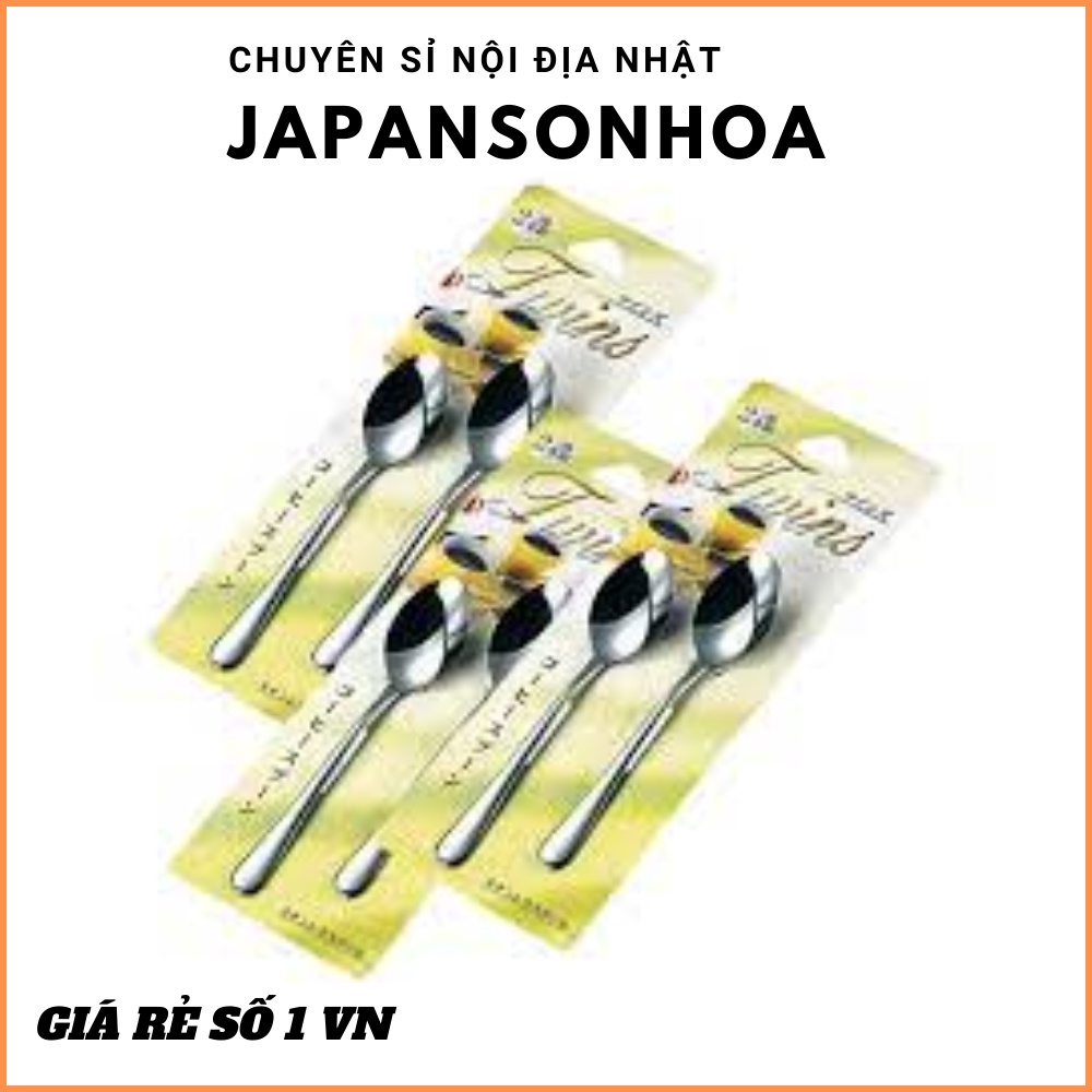 Set 2 thìa inoxCHÍNH HÃNG làm từ inox cao cấp, an toàn khi sử dụng