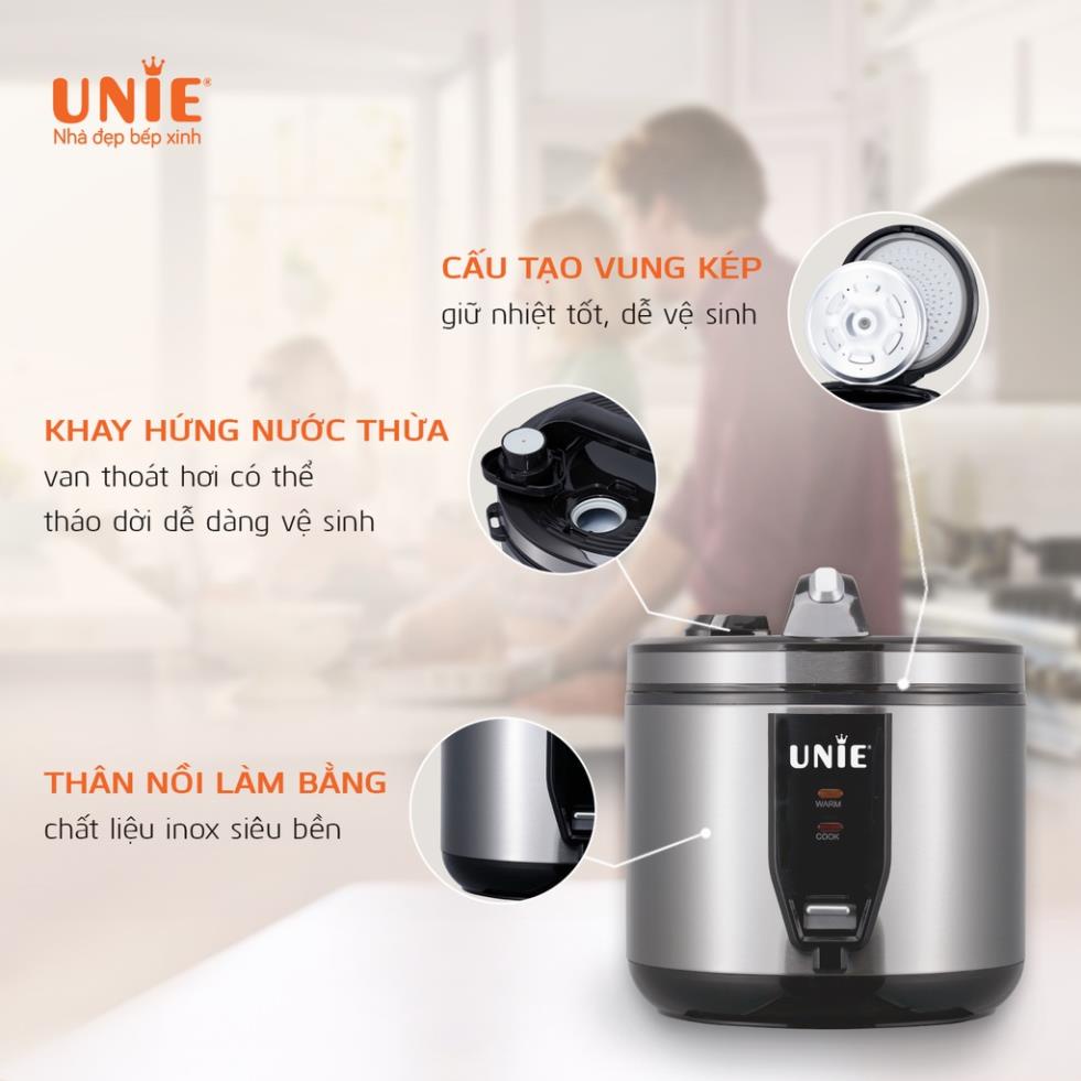 Nồi cơm điện UNIE UE-625 và UE-626 dung tích 1.8L công nghệ 3D bảo hành chính hãng 12 tháng
