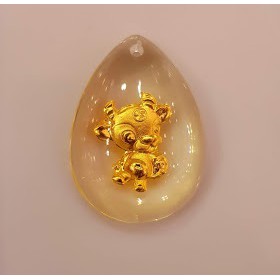 Mặt dây chuyền 3D dát vàng