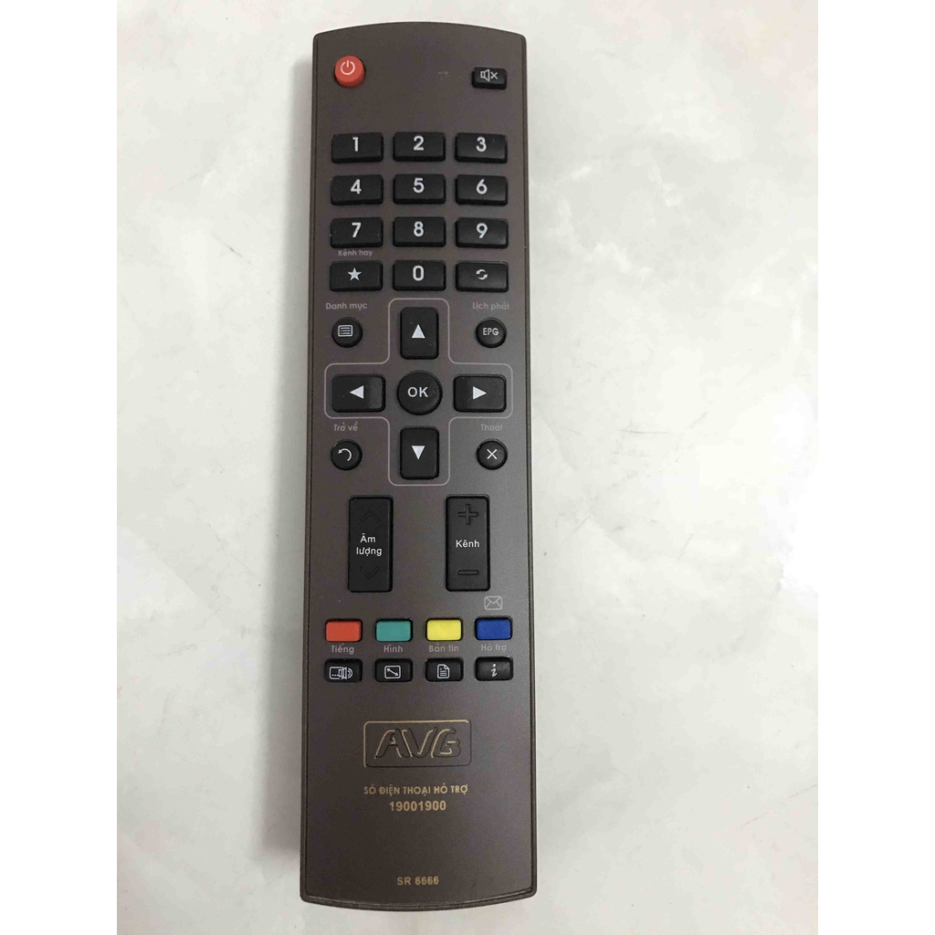 Điều khiển đầu An Viên AVG - tặng kèm pin  - Remote từ xa đầu truyền hình An Viên AVG Mobile loại tố