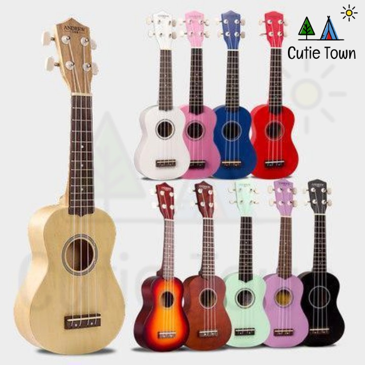 [GIAO NHANH 2H] Đàn Ukulele Soprano Giá Rẻ Cutie Town - Nhiều màu - Hàng Có Sẵn