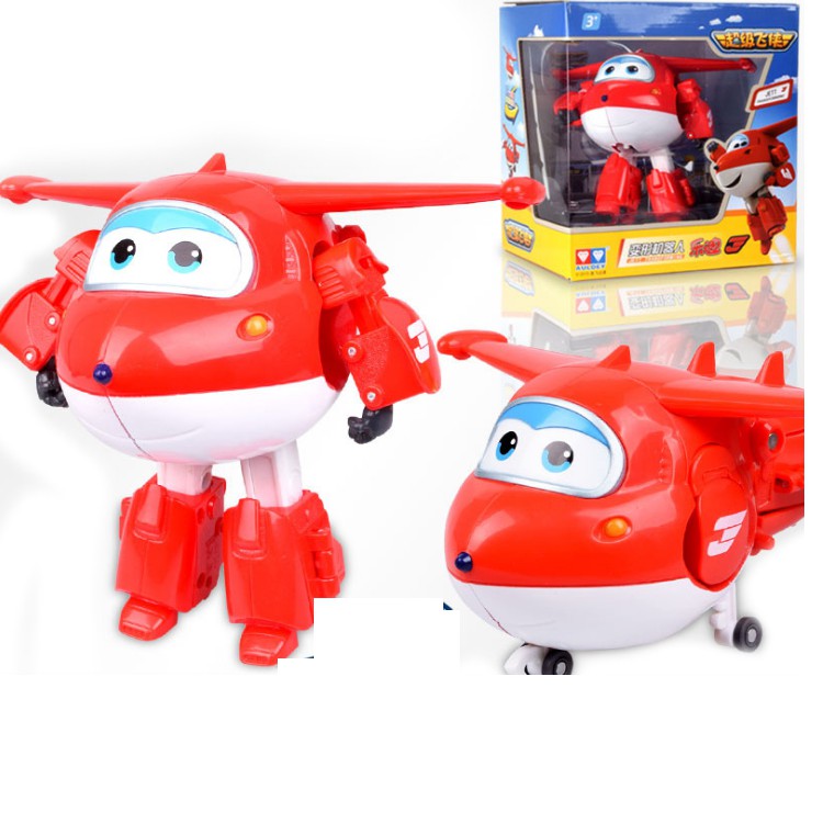 Jet Tia Chớp Robot biến hình máy bay cỡ to - đồ chơi trẻ em super wings đội bay siêu đẳng