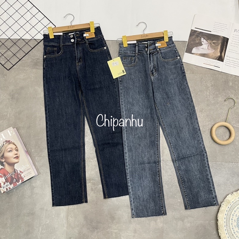 QB8873 QUẦN BÒ ỐNG ĐỨNG 2KHUY