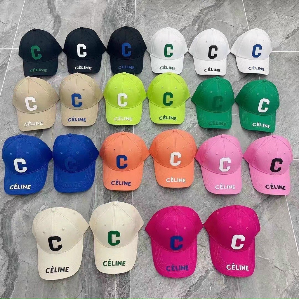 Mũ Lưỡi Trai, Nam, Nữ Cao Cấp , In Thêu chữ. CELINE , phong cách mũ lưỡi trai Hàn Quốc