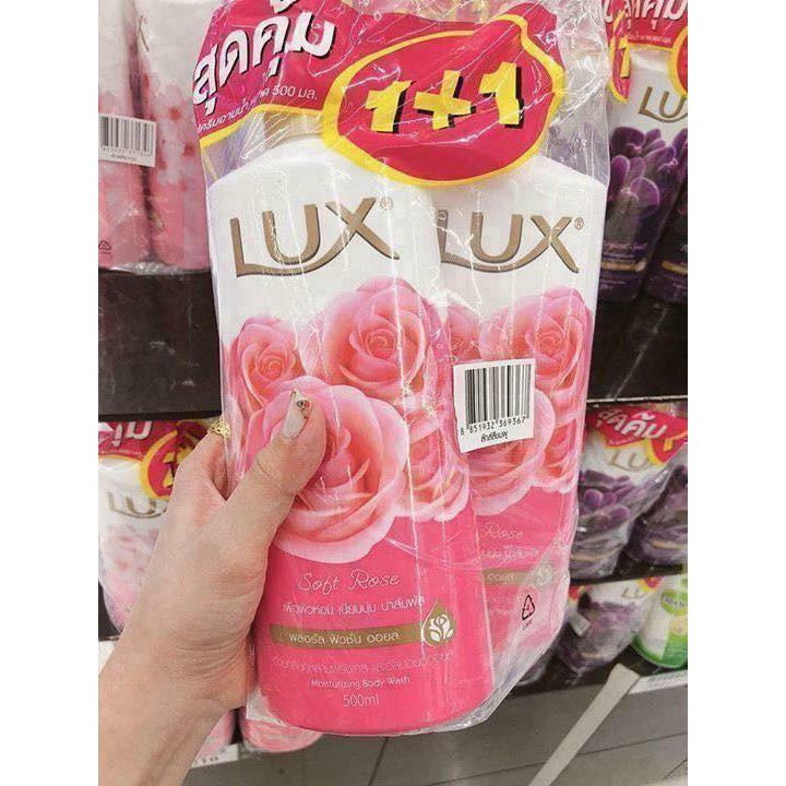 Combo 2 Chai Sữa Tắm Lux Màu Hồng Thailand 500ml/chai