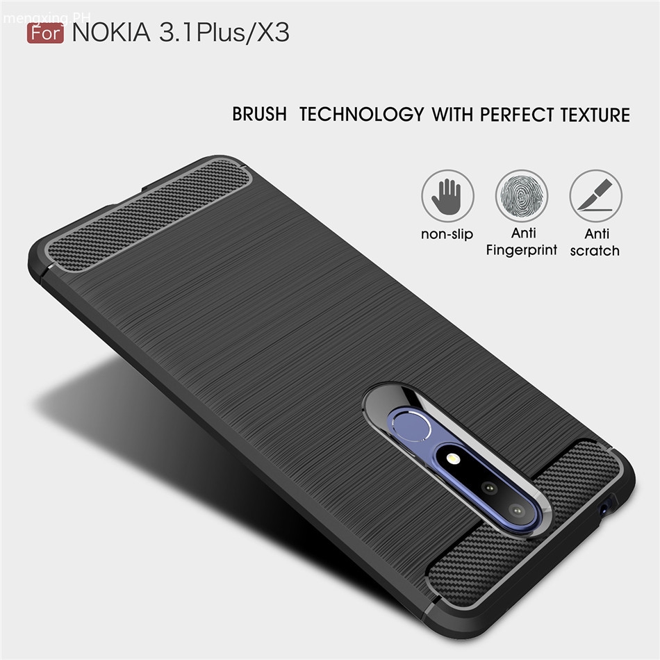 NOKIA Ốp Lưng Sợi Carbon Sang Trọng Cho Nokia 3.1 Plus Nokia 3.2 3 X3 3.1a 3.1c