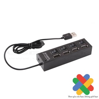 Hub chia USB 4 cổng có công tắc