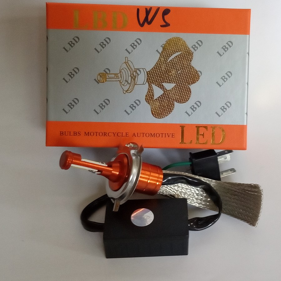 Bóng đèn led xe máy thương hiệu LED chân H4 - 40W