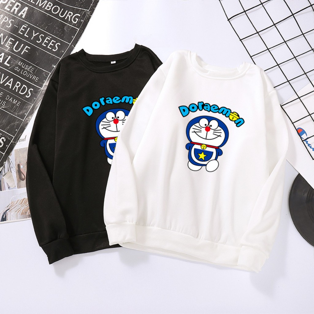 Áo nỉ , in doremon , Thời trang unisex đủ size