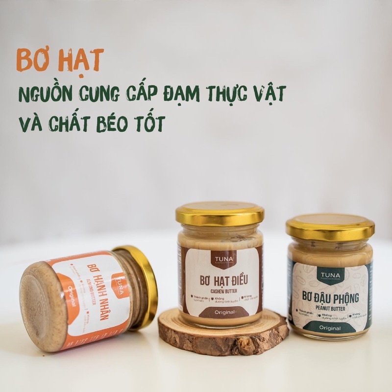 Bơ Hạt Điều Nguyên Chất Không Đường By Tuna