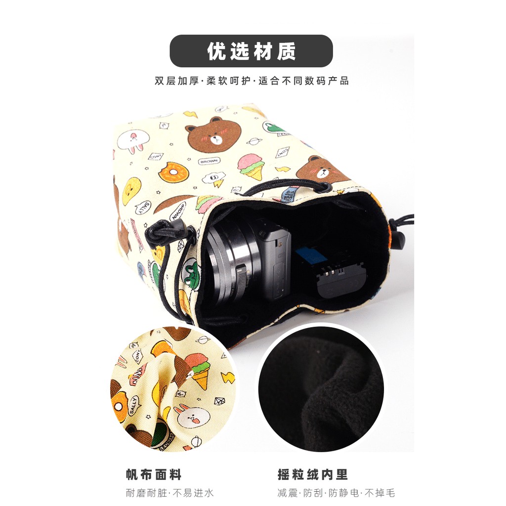 | Túi đựng máy ảnh Canon M6 M50 200D XT30 T20 T20 Sony A7m3 R2 a6000