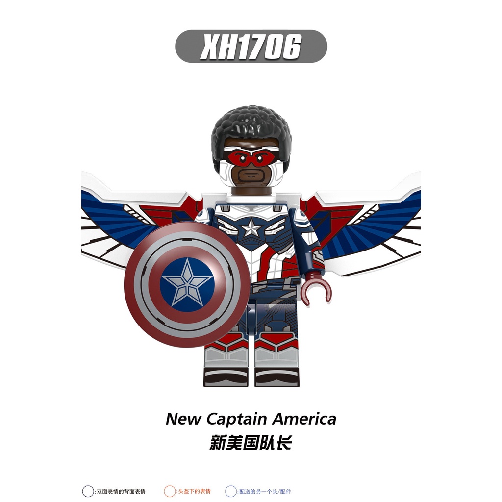 Minifigures Các Nhân Vật Trong Marvel Winter Soldier Falcon X0313 - Đồ chơi Lắp Ráp Mô Hình