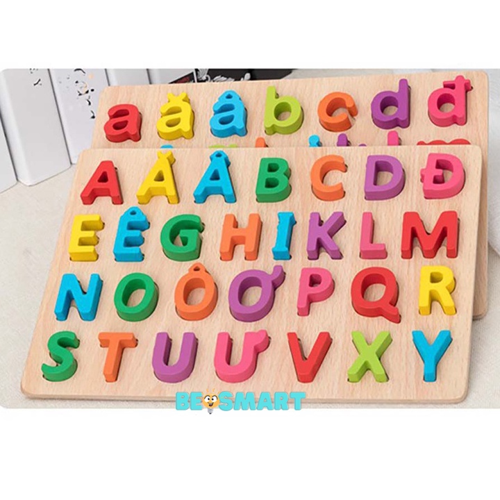 Bảng chữ nổi, bảng ghép chữ nổi tiếng việt , ghép số bằng gỗ cho bé vừa học vừa chơi