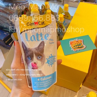 GIMCAT MILK LATTE SỮA PHA SẴN DÀNH CHO MÈO MỌI LỨA TUỔI 200ml ( khui uống liền )