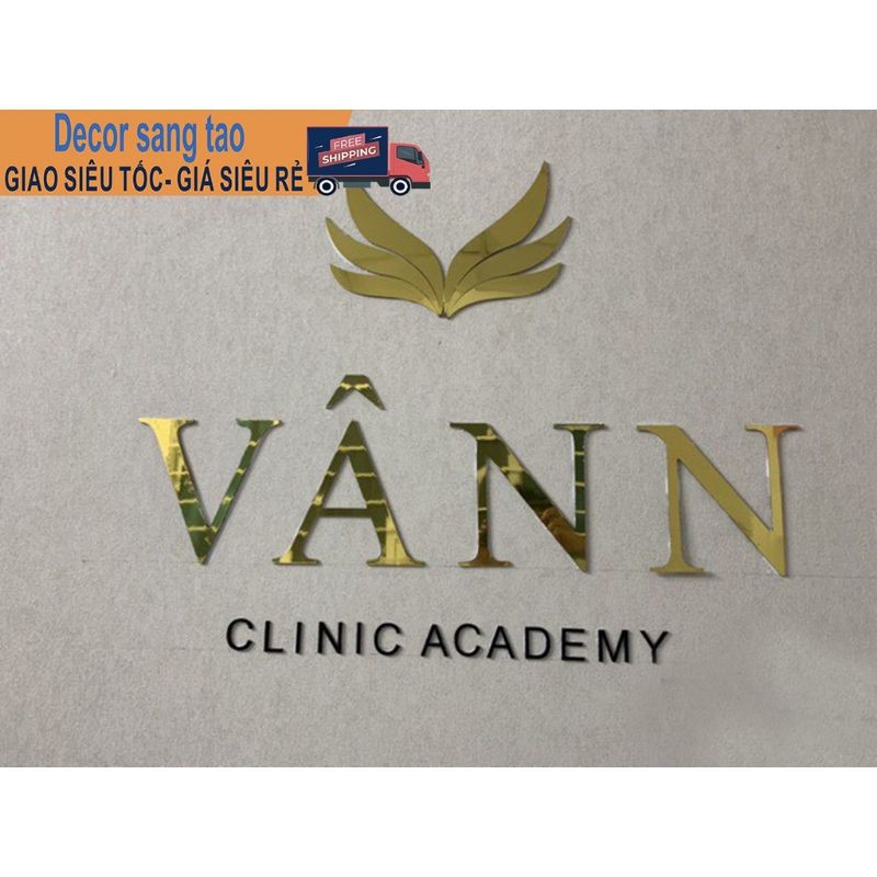 Chữ alu trang trí có nhận cắt theo yêu cầu