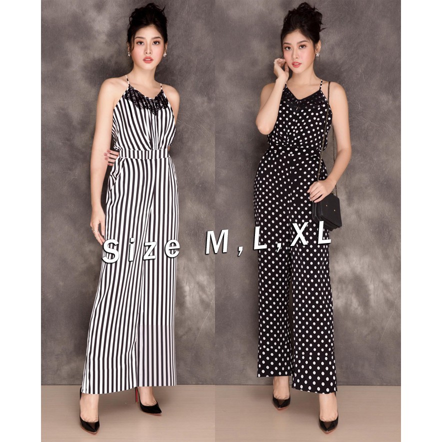 Jum dài ống suông 2 dây phối ren ngực xinh xắn
