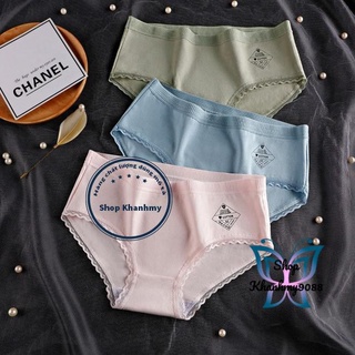 Quần lót nữ Cotton viền ren lưng thun có chọn size chọn màu QL05