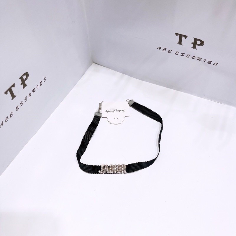 Choker jadior dây mềm.choker đính đá