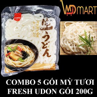 ⚡ĐỒ ĂN CHAY⚡Combo 5 gói mì tươi Fresh Udon 200g/Gói