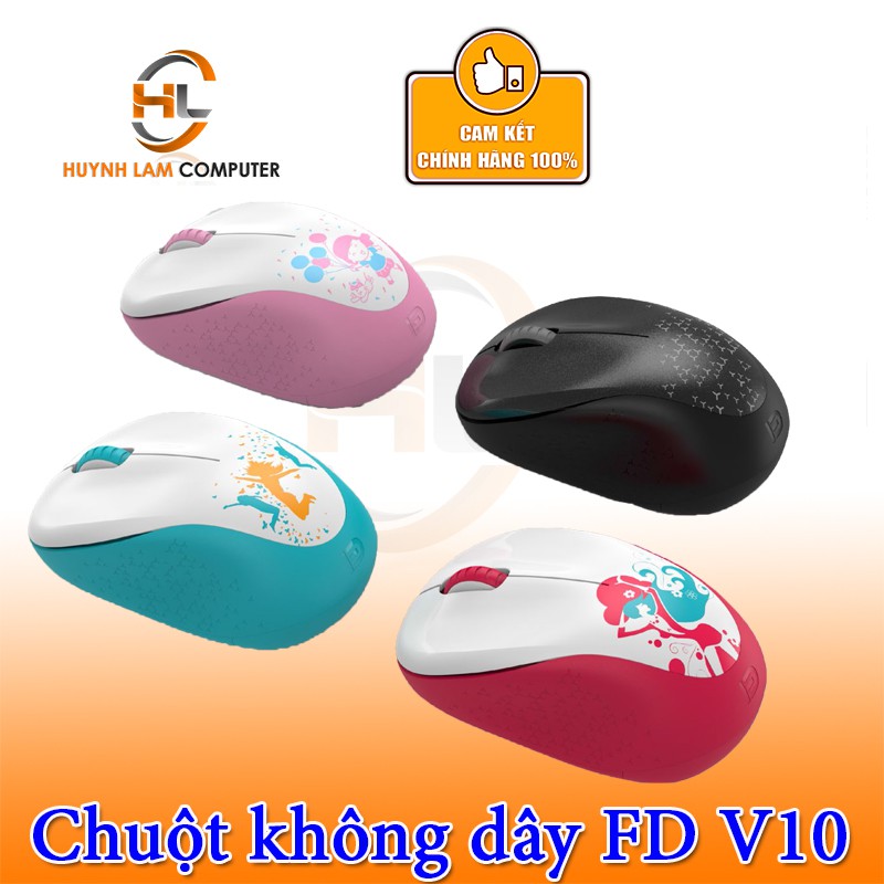 Chuột không dây-Chuột máy tính không dây FD V10 (màu ngẫu nhiên)